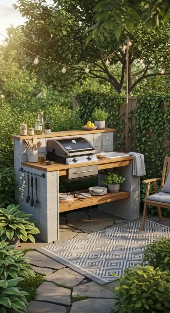 Simple Starter Outdoor Kitchen Ideas DIY