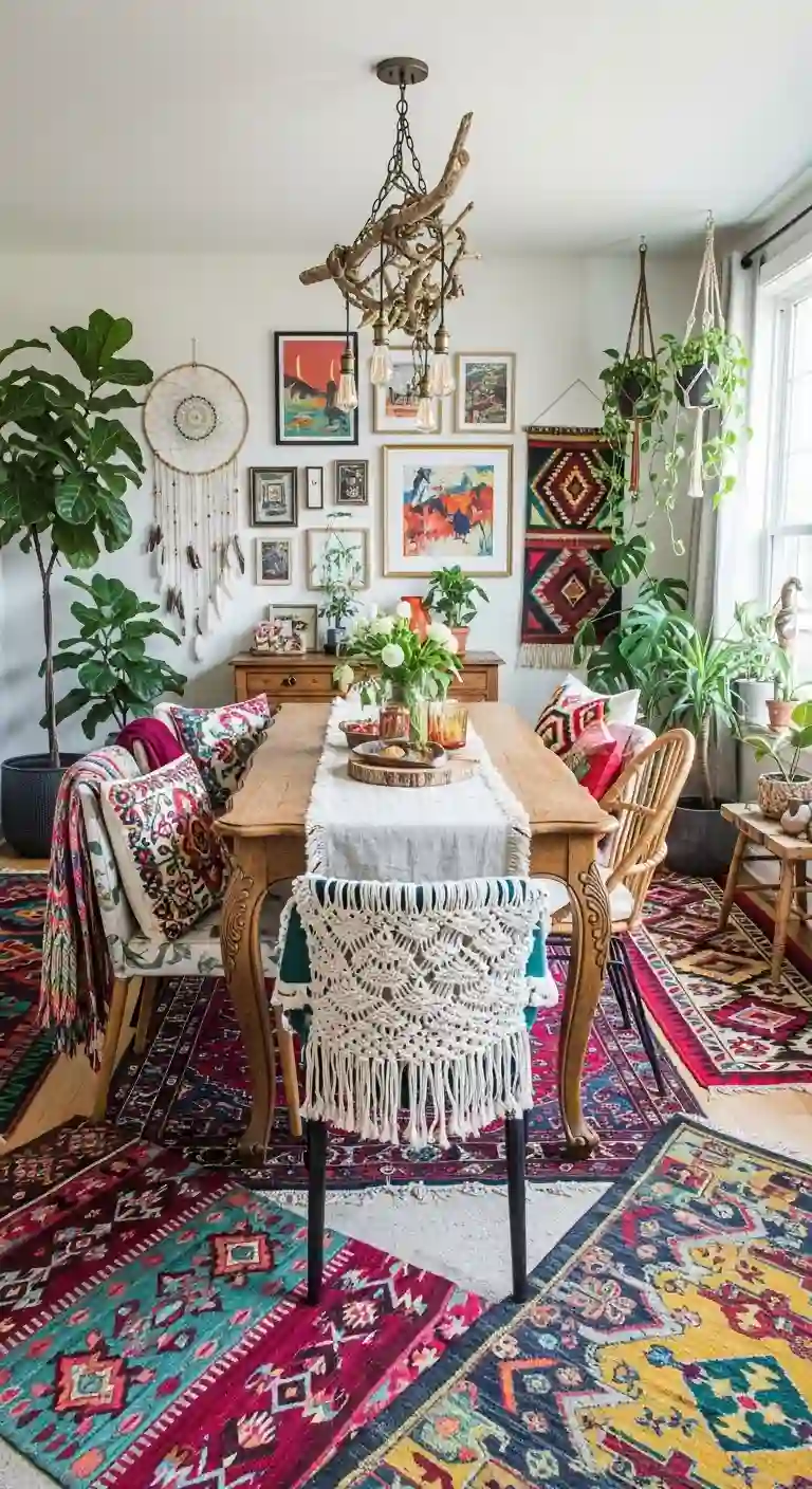 Bohemian Dining Room Inspirations for Creative Homes