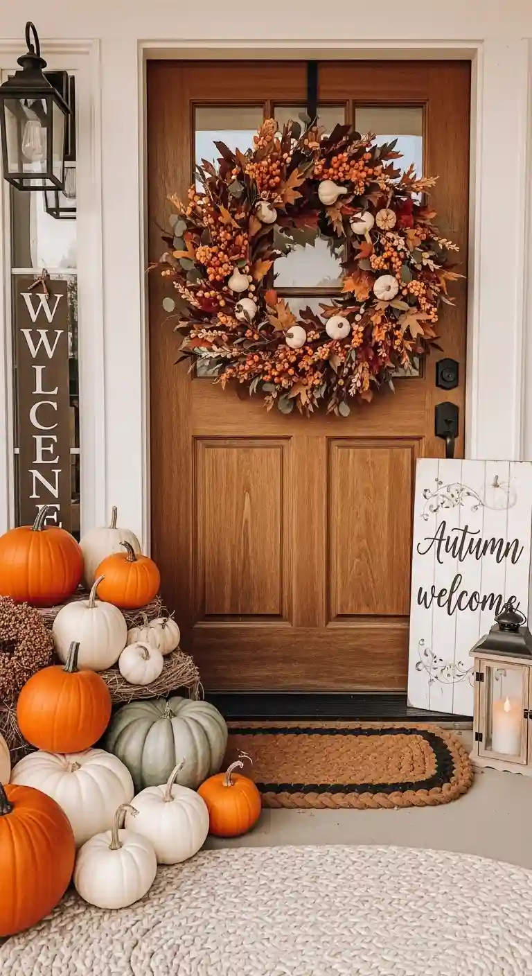 Entryway Thanksgiving Home Decor Ideas