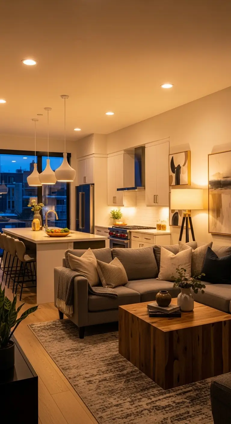 Lighting Zoning Defines Open Spaces