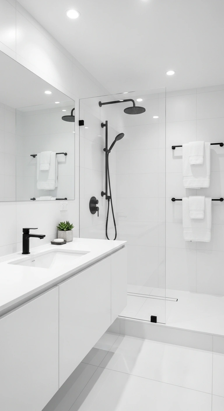 Matte Black Fixtures for a Modern Edge