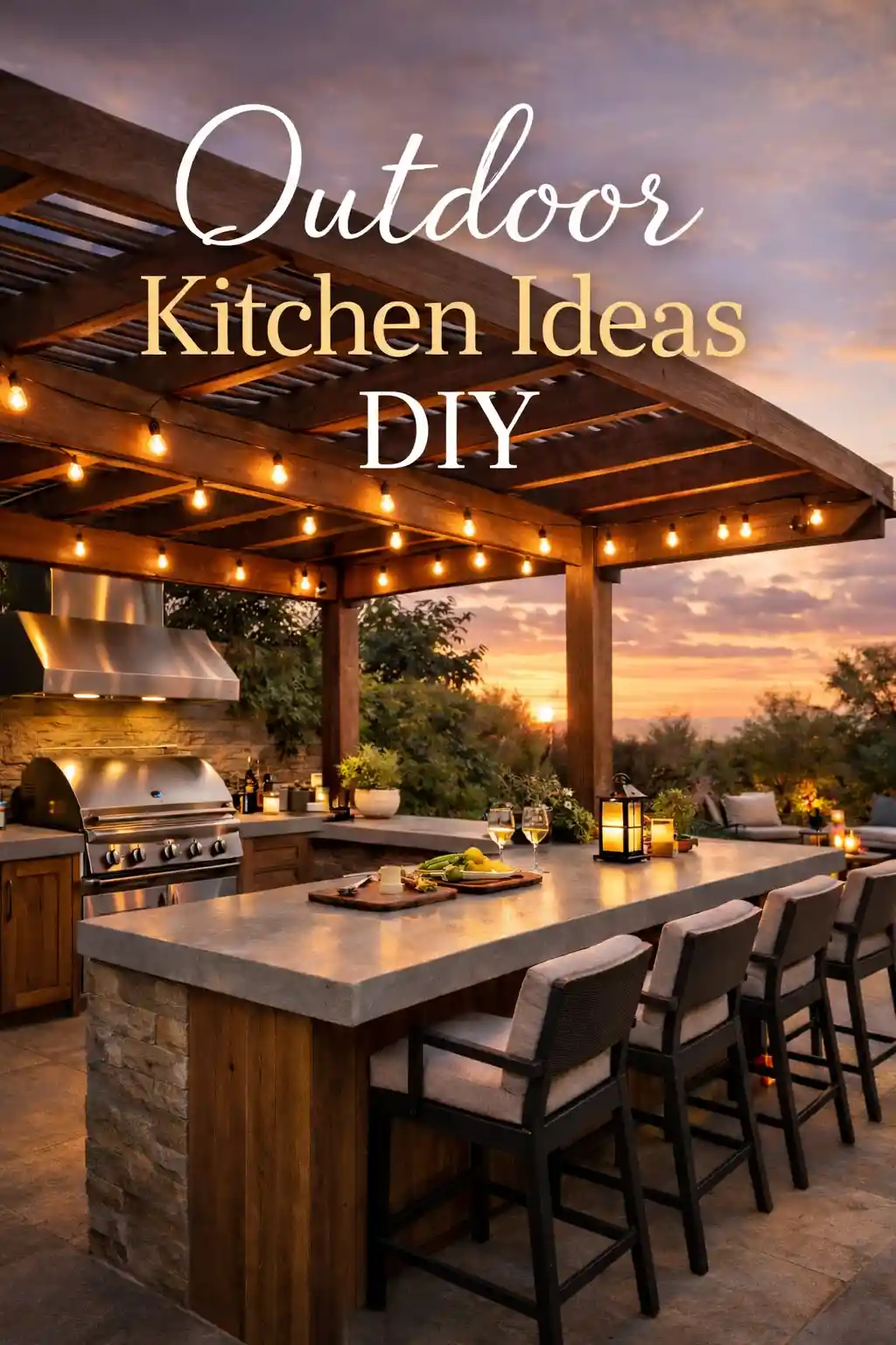Outdoor kitchen ideas diy