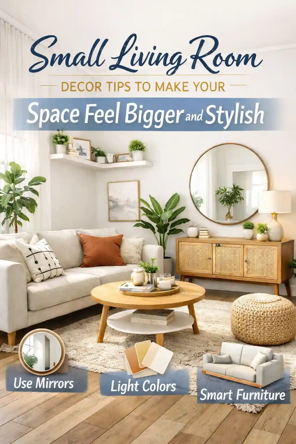 Small living room decor tips featured