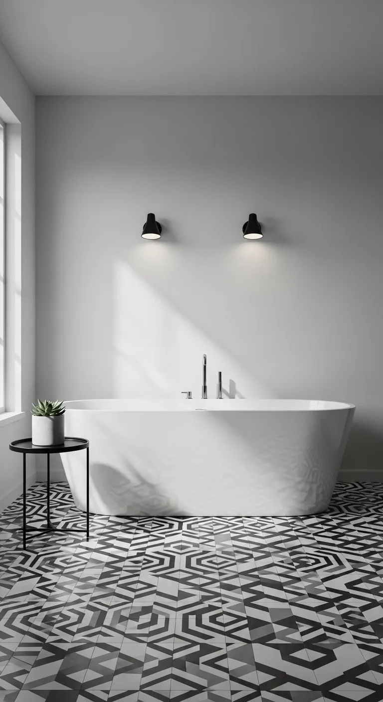 Why Black and White Bathrooms Never Go Out of Style