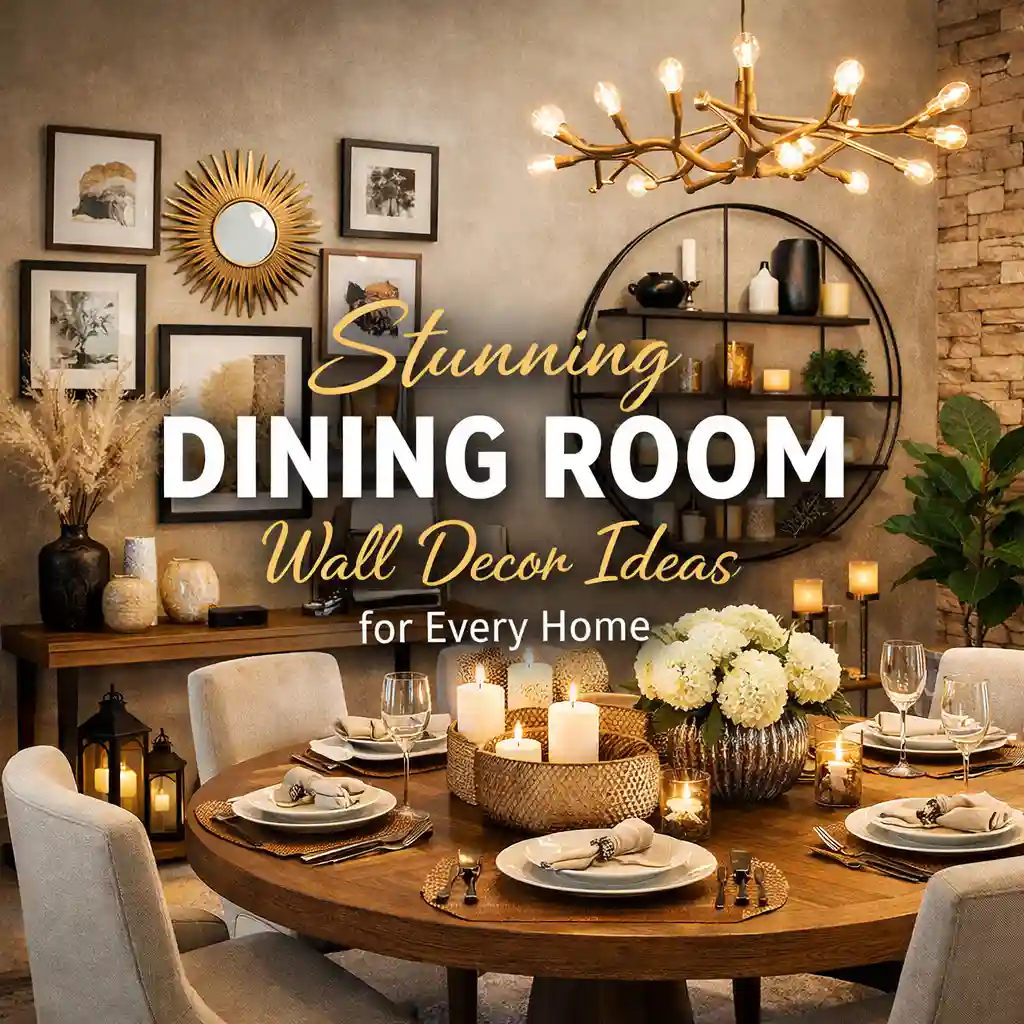 stunning dining room wall decor featured