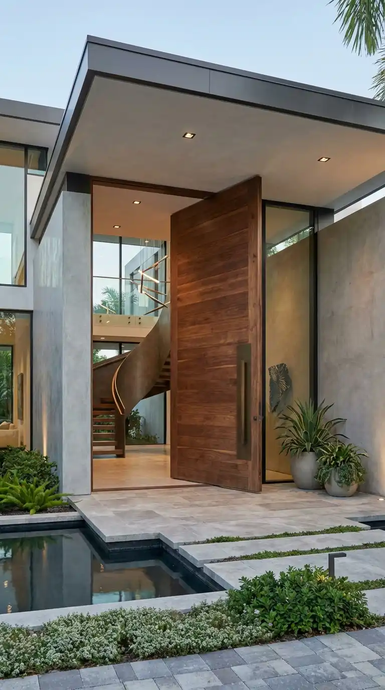 Contemporary Pivot Door Ideas