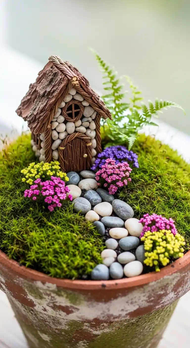 Flower Pot Mini Fairy Garden