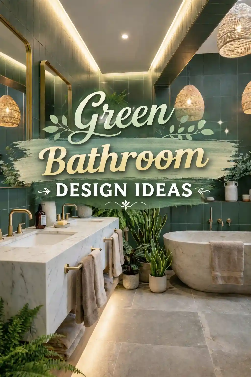 Green Bathroom Design Ideas