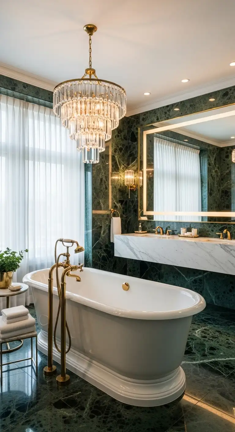 Luxury Green Bathroom Design Ideas