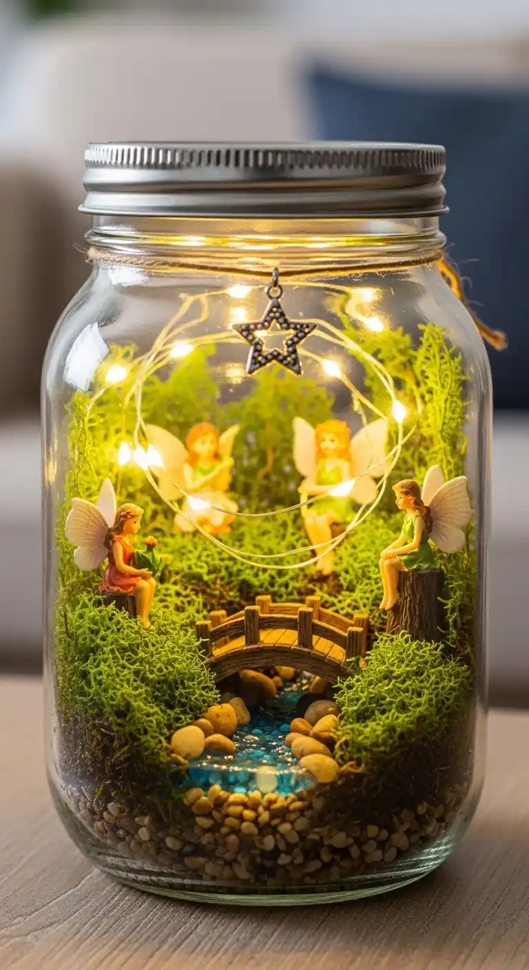 Mason Jar Fairy Garden