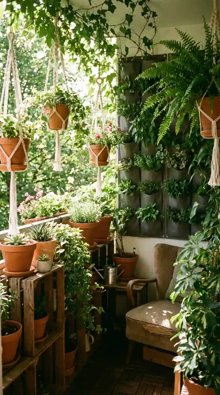 Step 5: Plant Styling Apartment Balcony Ideas for a Fresh Look