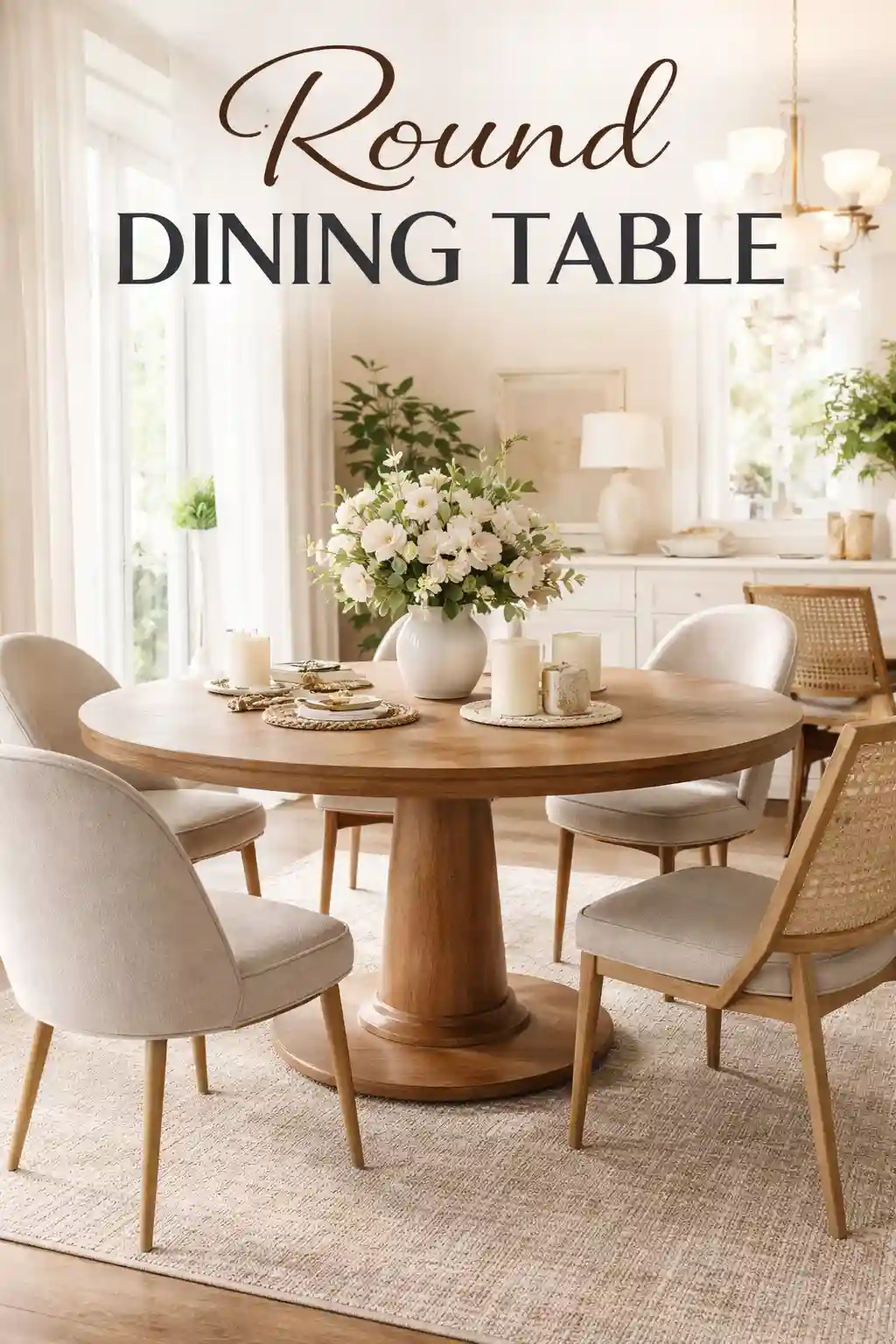 Round dining table