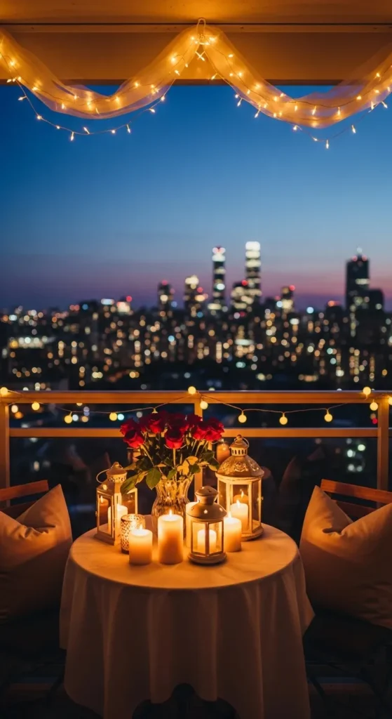 Small Balcony Decor Ideas With Lighting