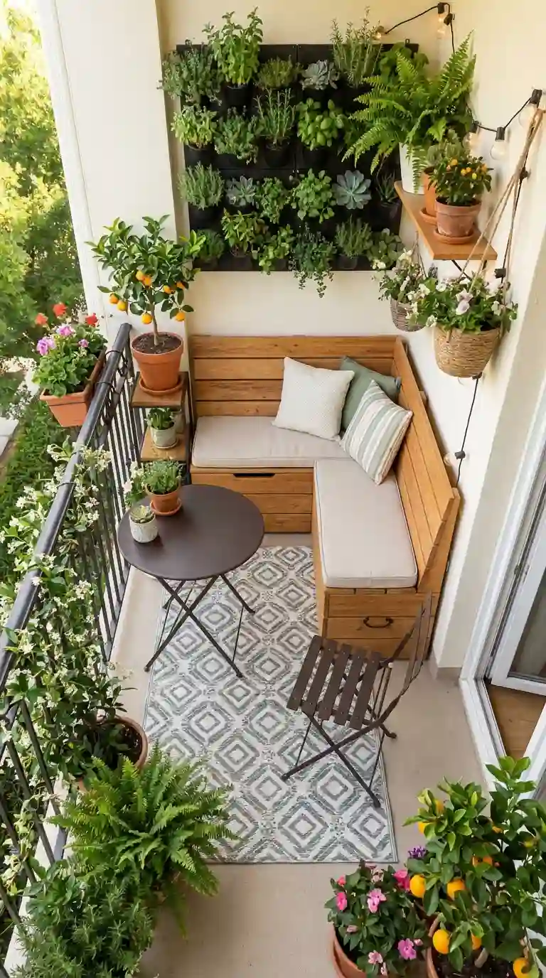 Step 2: Smart Layout Apartment Balcony Ideas That Maximize Space