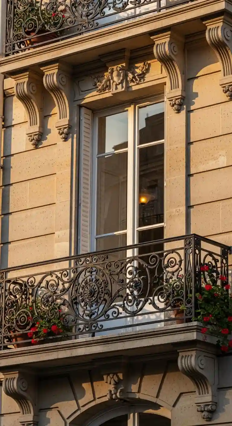 Wrought Iron French Balcony