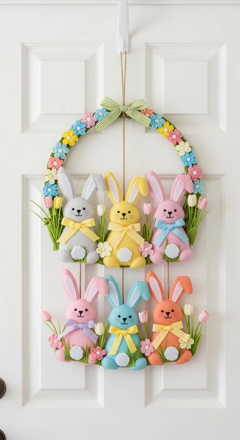 Bunny-Themed Door Hanger