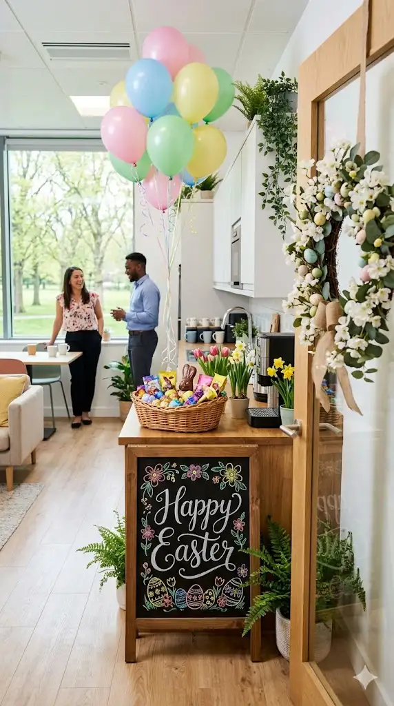 Common Area Easter Decoration Ideas for the Office