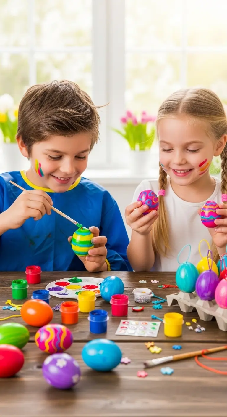 DIY Easter Egg Painting for Decorations