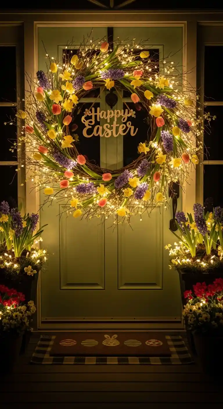 Lighting Ideas to Enhance Easter Door Decorations