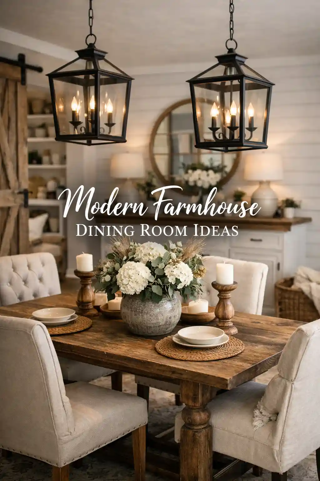 Modern farmhouse dining room ideas