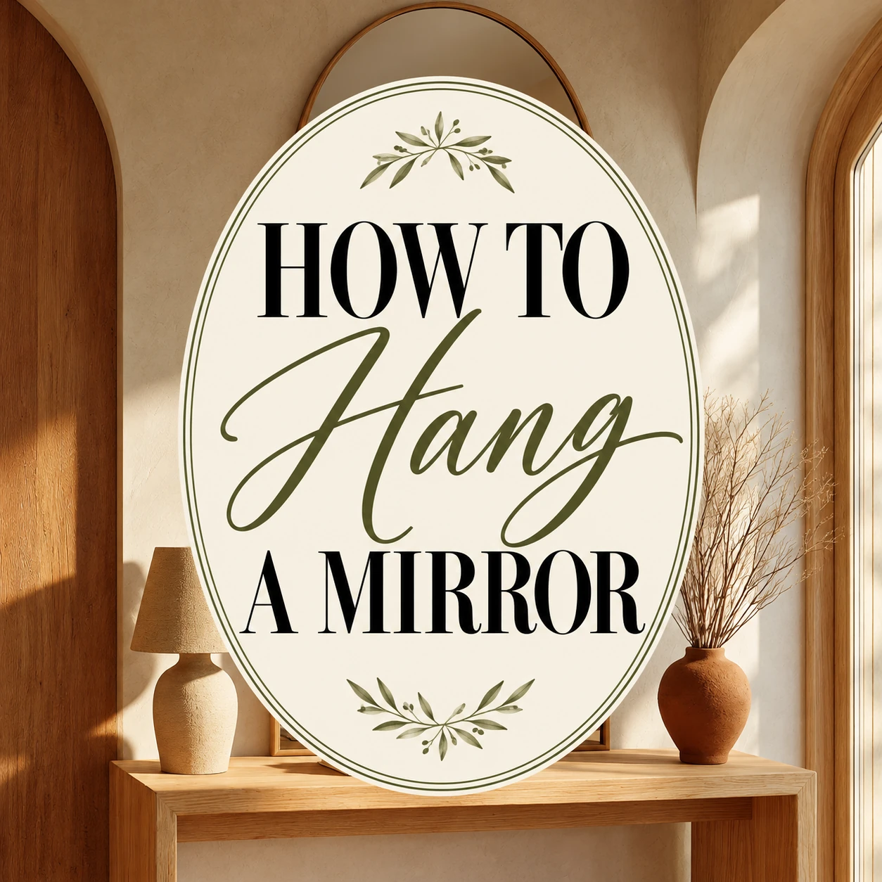How High to Hang a Mirror: The Easy 57- to 60 Inch Rule