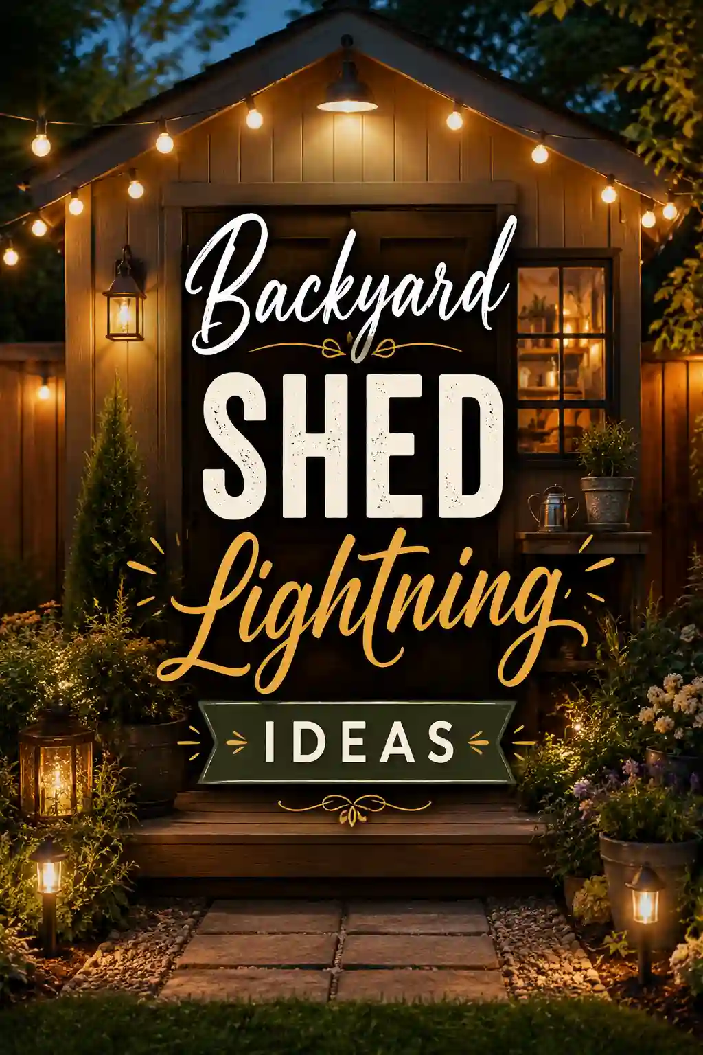 60+ Brilliant Backyard Shed Lighting Ideas That Actually Work